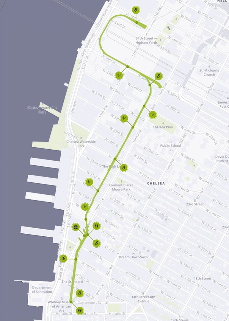 High Line Park Map