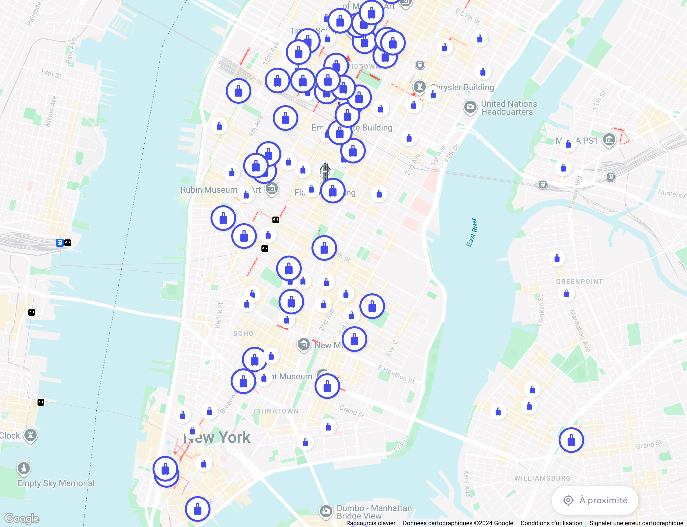 Deposito bagagli Bounce Manhattan