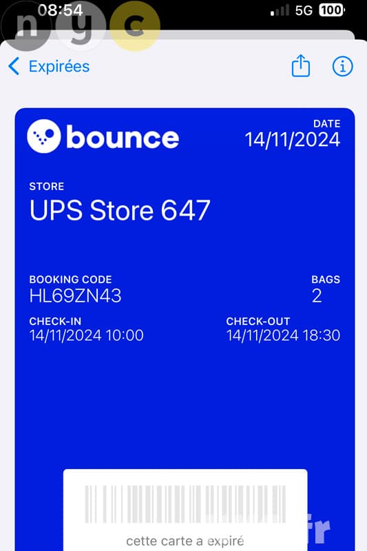 le code barre de bounce