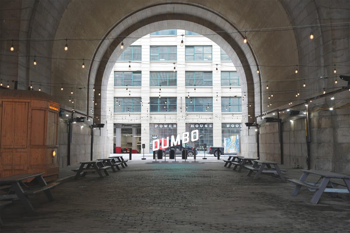 Arche du Manhattan bridge à DUMBO