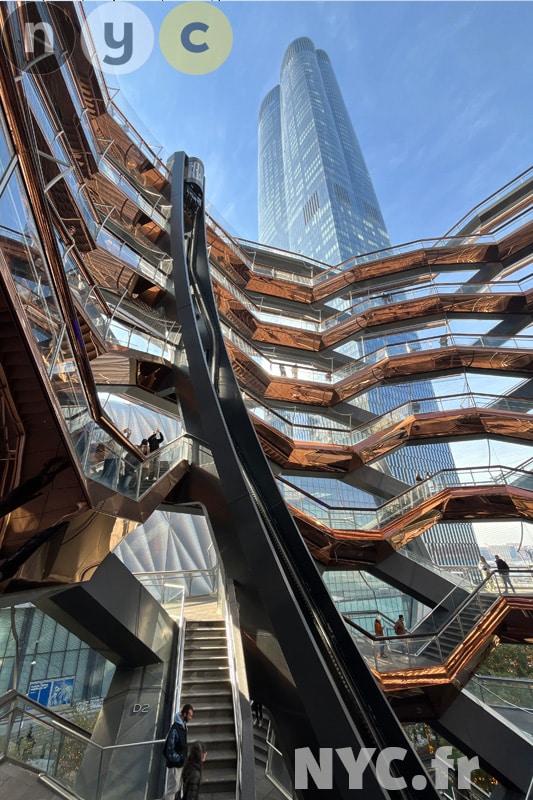 L'ascenseur du Vessel à Hudson Yards