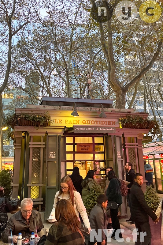Kiosque Le Pain Quotidien sur Bryant Park