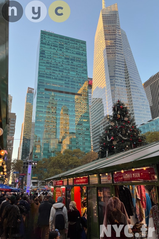 Marché de nöel du winter village à Bryant Park