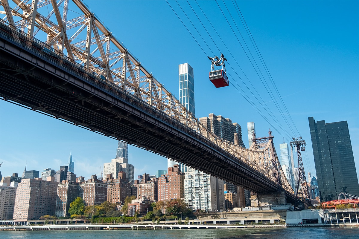 Partie de la skyline de Manhattan depuis Roosevelt Island