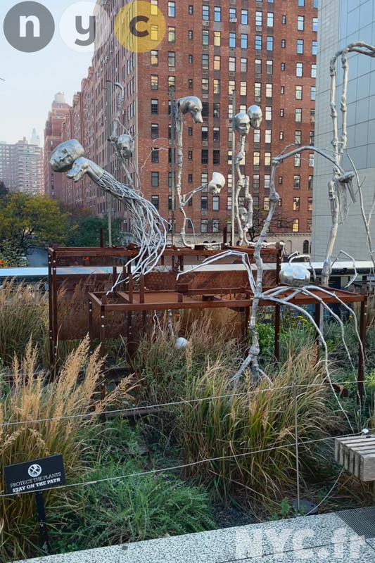Exposition de sculptures sur la High Line