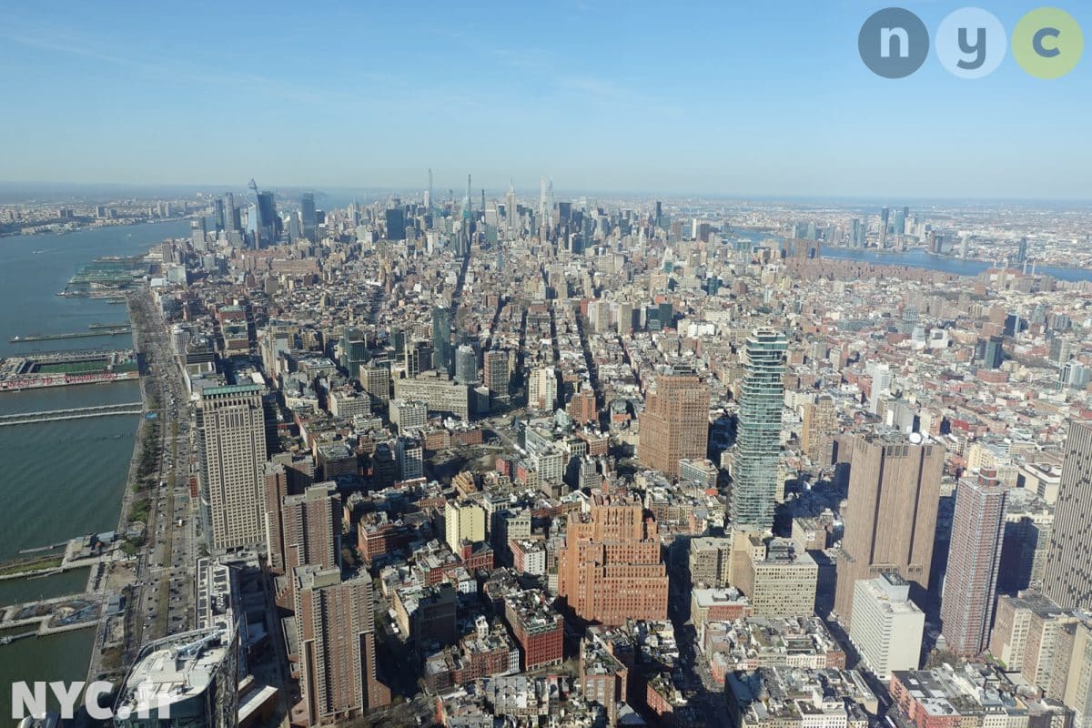 Vue sur le nord de Manhattan depuis l'empire State Building