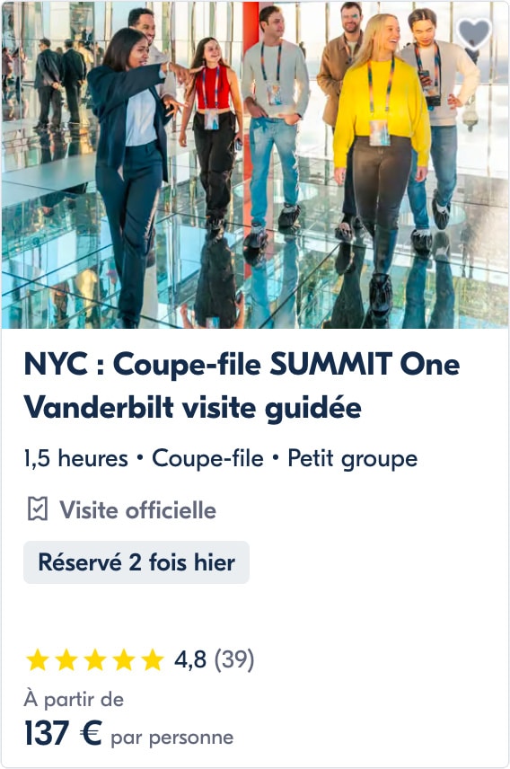 Billet coupe file pour le Summit One Vanderbilt Billet coupe file pour le Summit One Vanderbilt