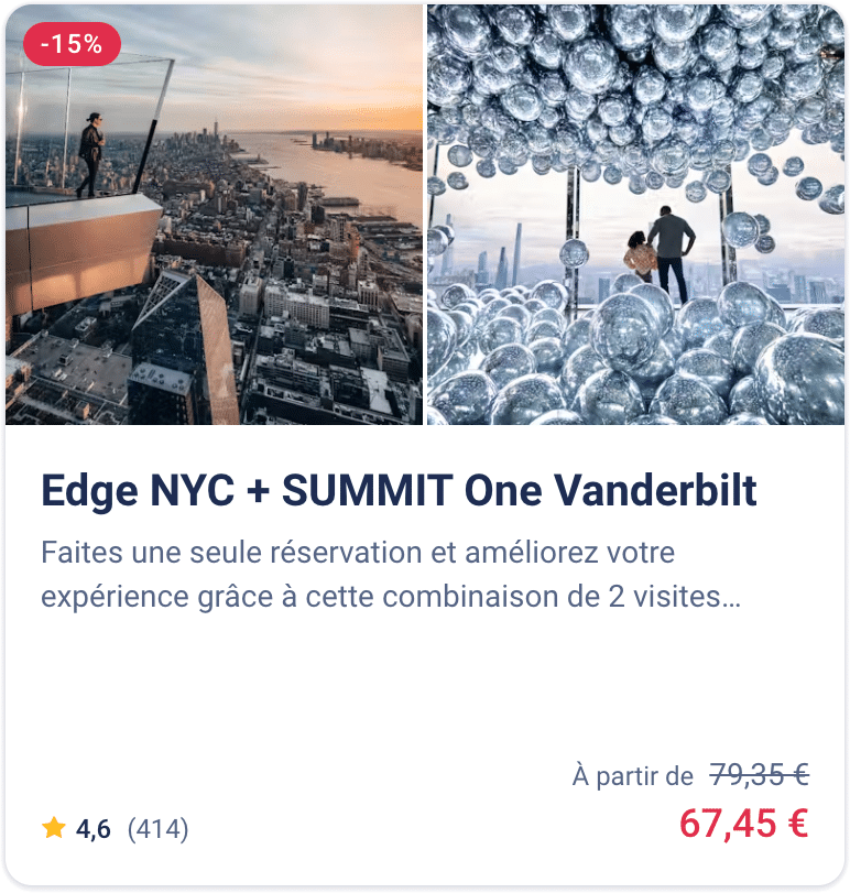 Billet combiné pour le Summit One Vanderbilt et Edge Billet combiné pour le Summit One Vanderbilt et Edge