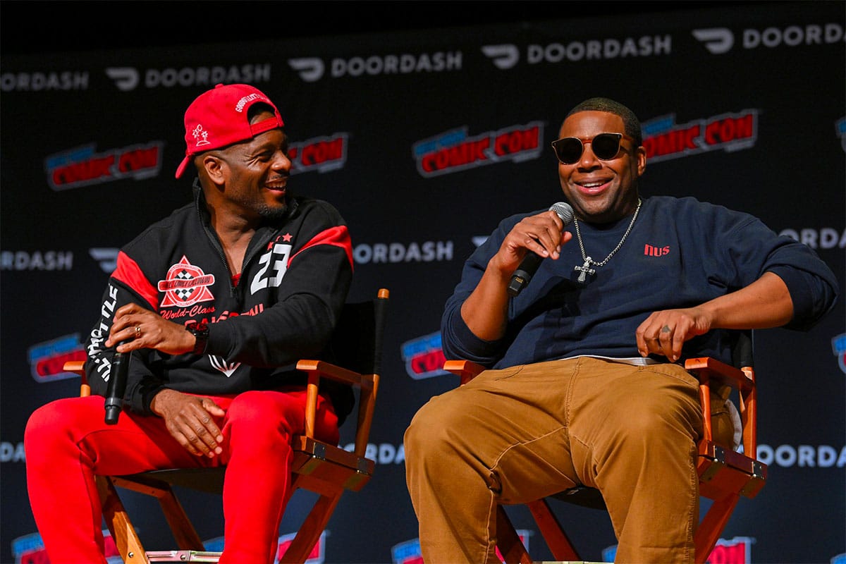 Kel Kimble et Kenan Thompson au New York Comic Con de 2023