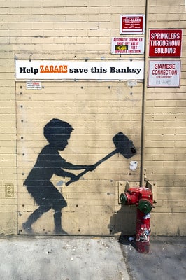 Hammer Boy de Banksy