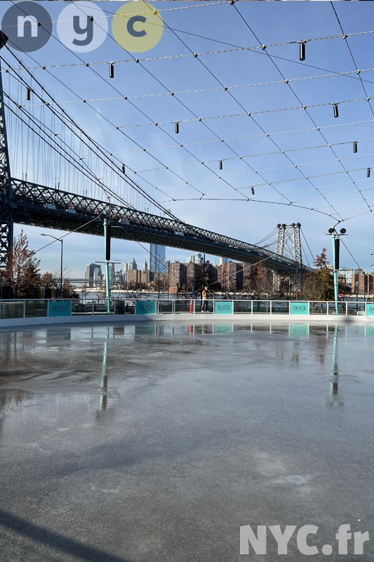 Patinoire de Domino Park à Williamsburg