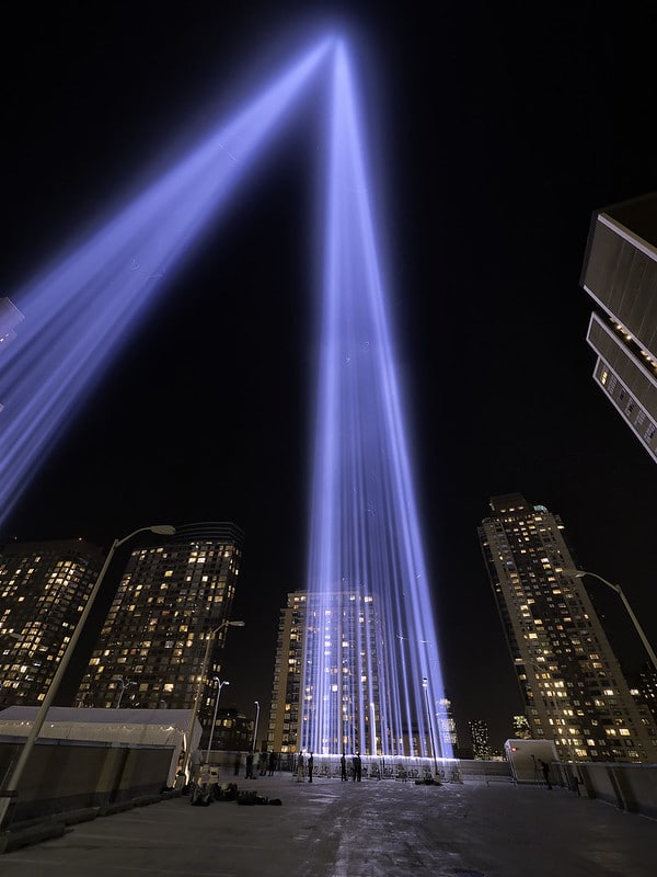 Tribute in Light roof top