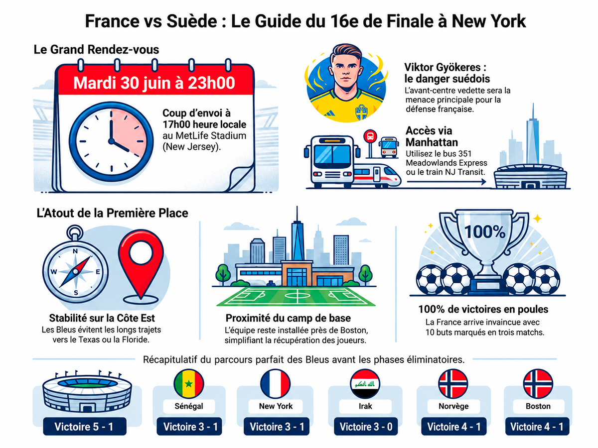 France Suede seizième de finale New York
